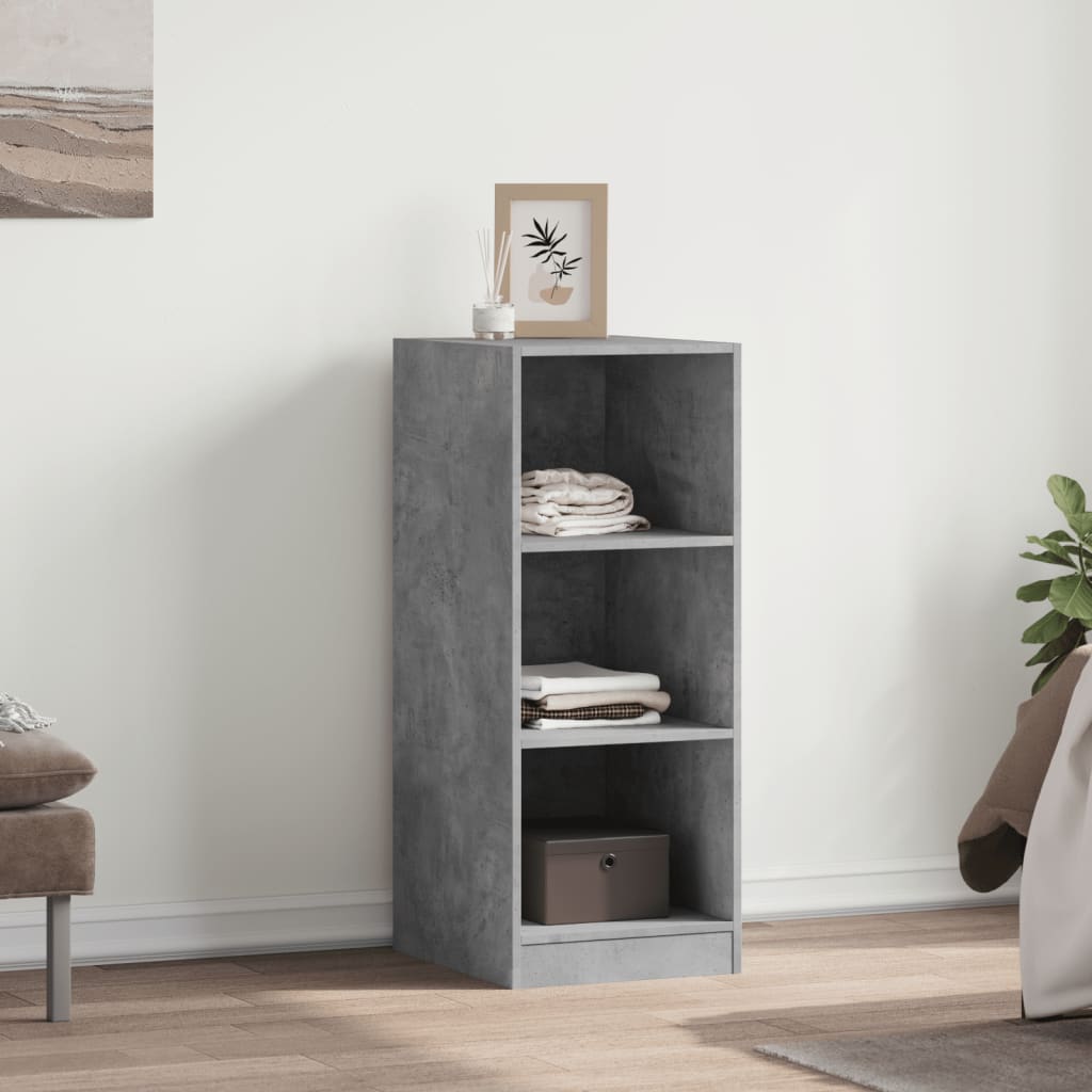 vidaXL Armario de madera de ingeniería gris hormigón 48x41x102 cm