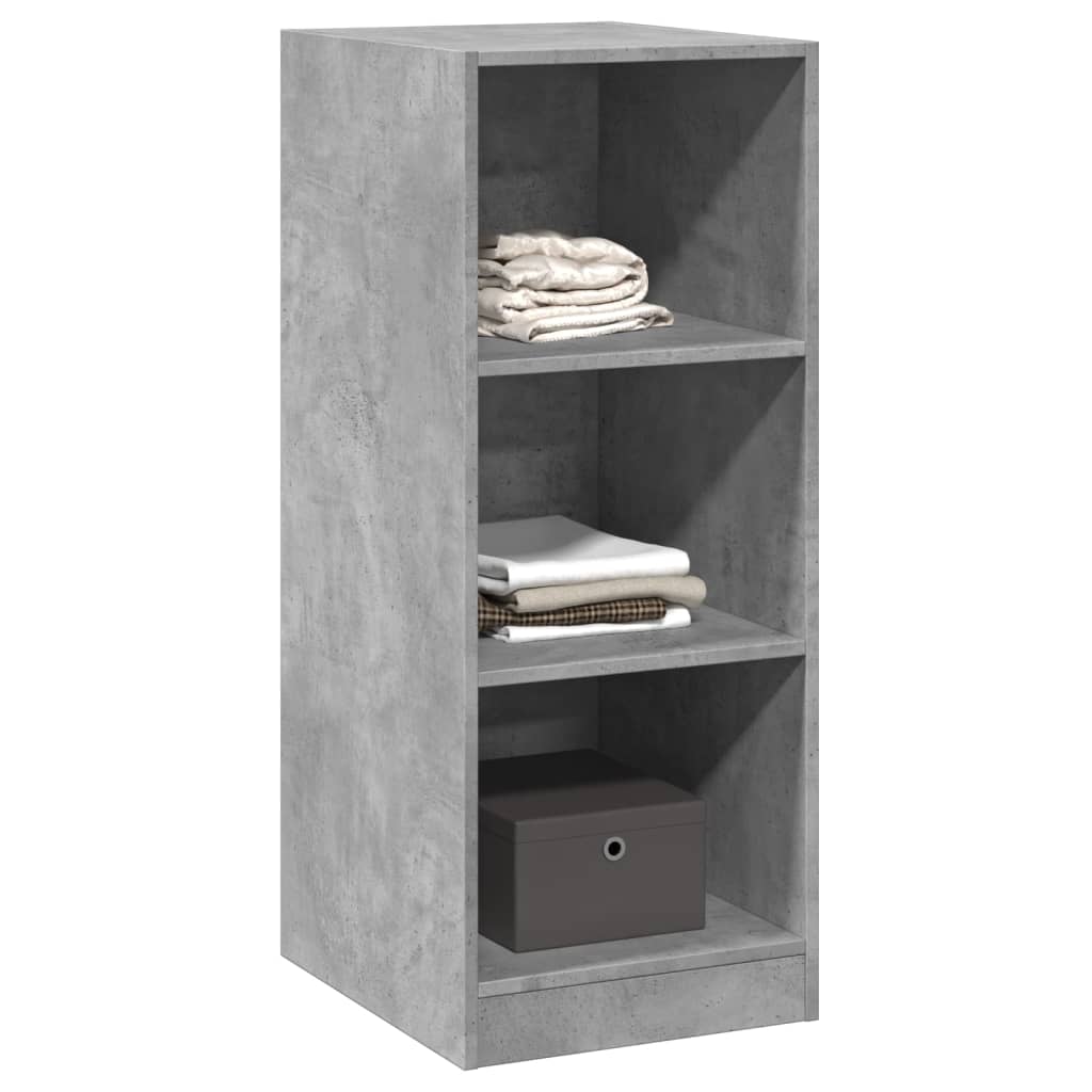 vidaXL Armario de madera de ingeniería gris hormigón 48x41x102 cm