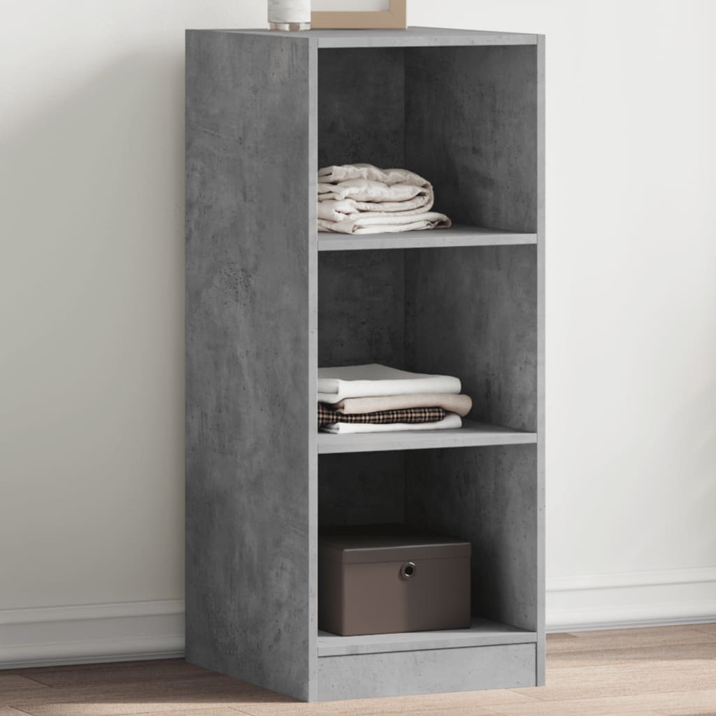 vidaXL Armario de madera de ingeniería gris hormigón 48x41x102 cm