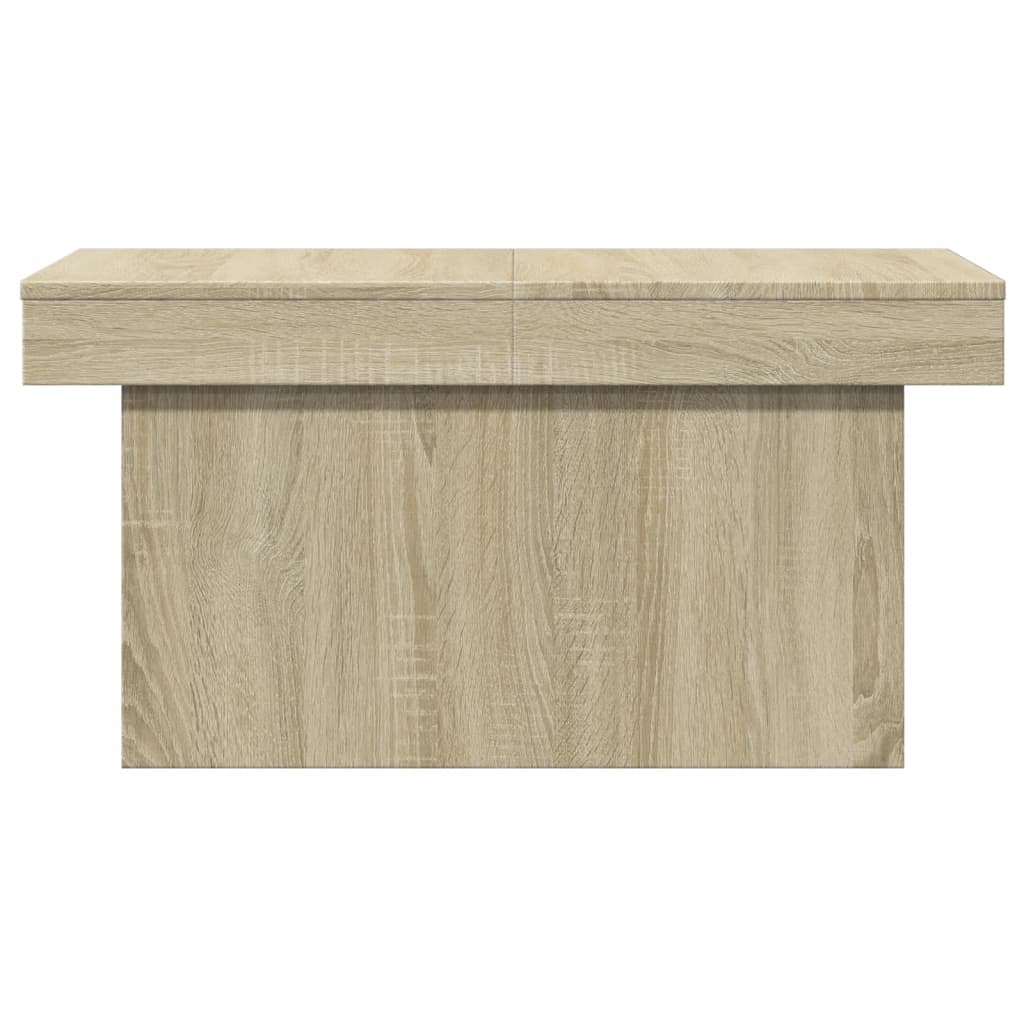 vidaXL Mesa de centro madera de ingeniería roble Sonoma 80x55x40 cm