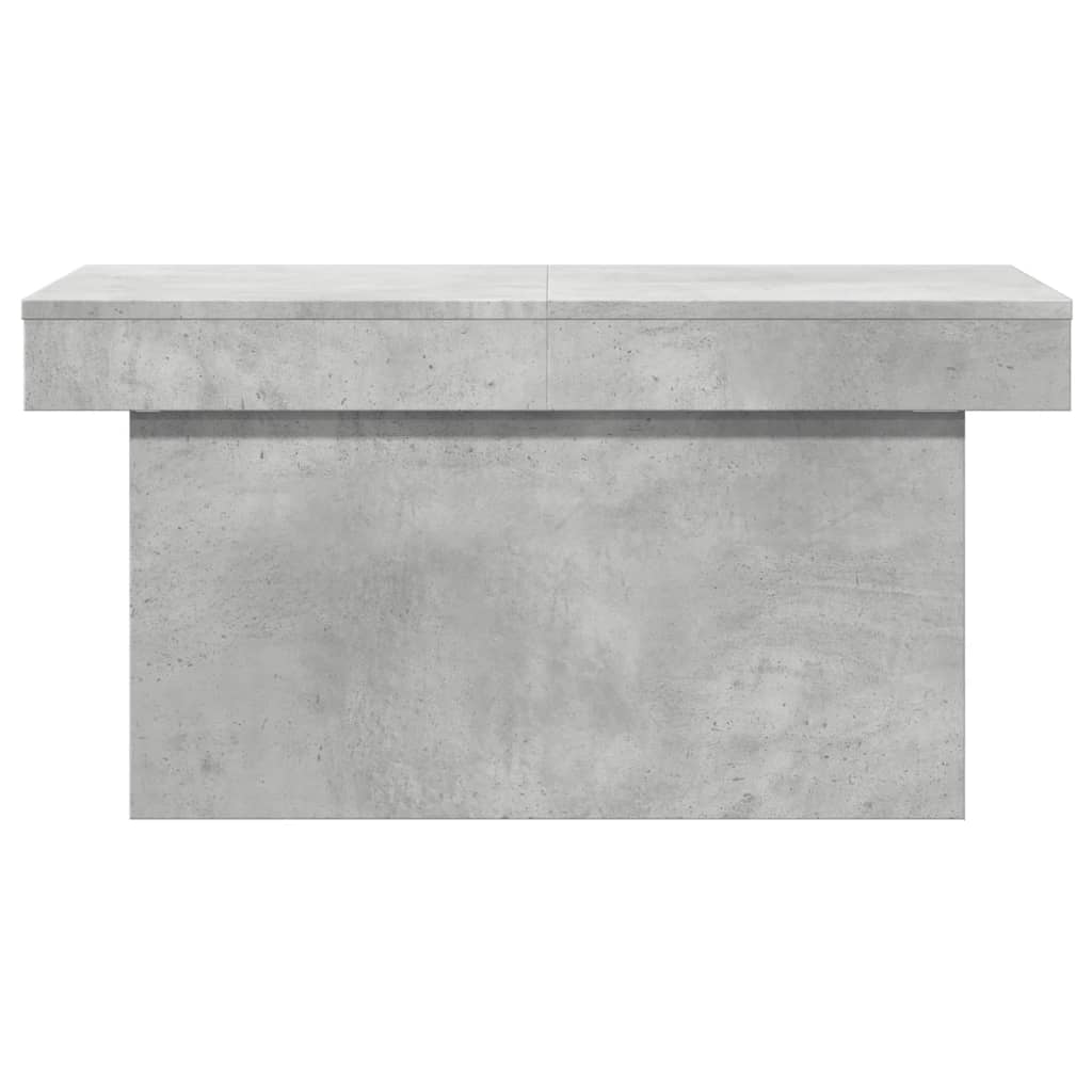 vidaXL Mesa de centro madera de ingeniería gris hormigón 80x55x40 cm