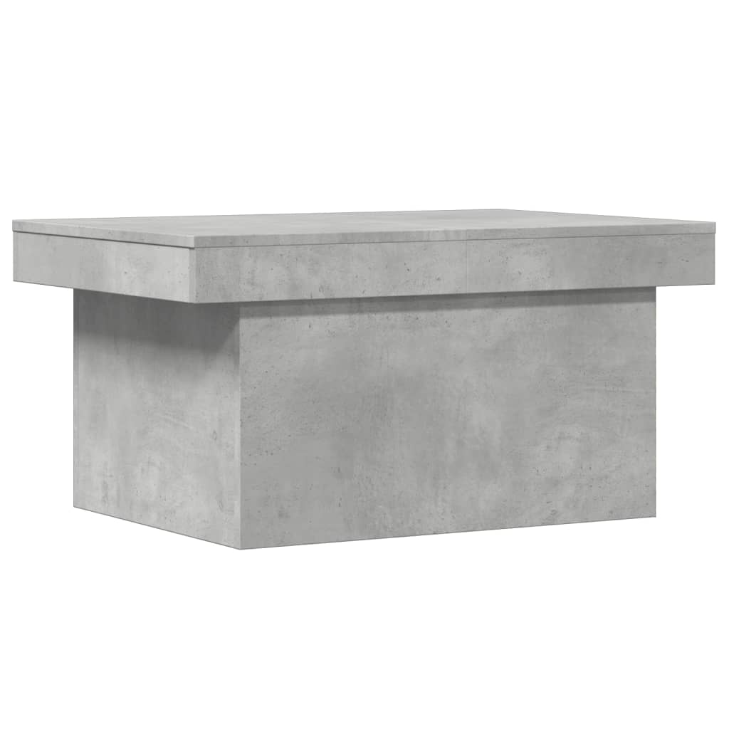 vidaXL Mesa de centro madera de ingeniería gris hormigón 100x55x40 cm