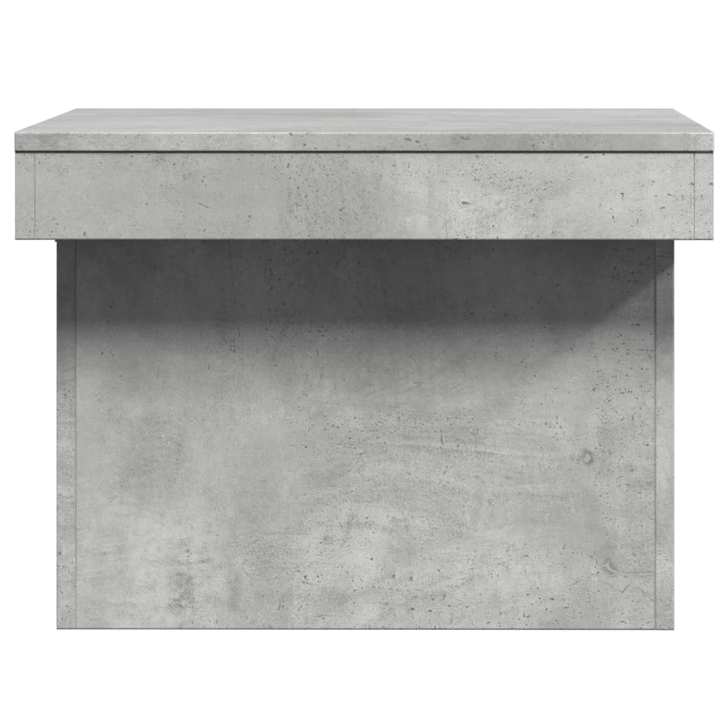 vidaXL Mesa de centro madera de ingeniería gris hormigón 100x55x40 cm