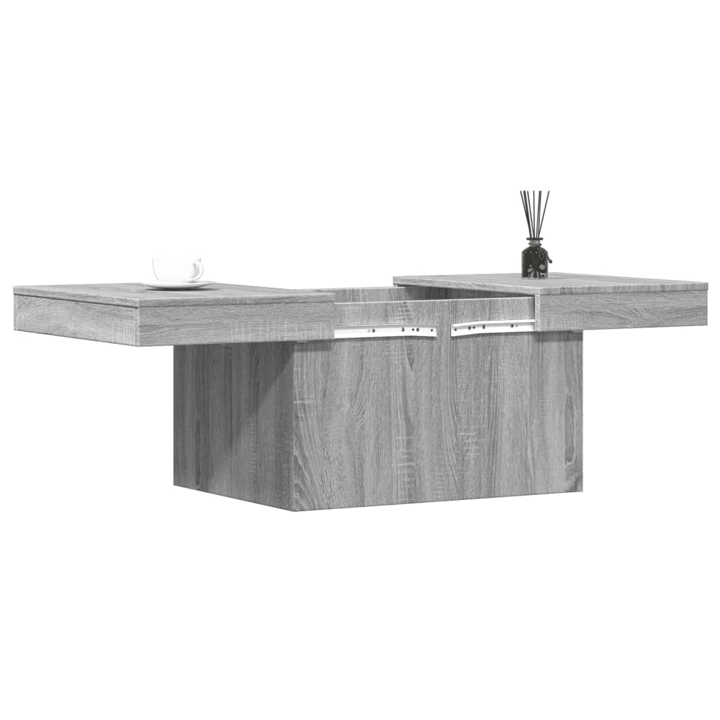 vidaXL Mesa de centro madera de ingeniería gris Sonoma 100x55x40 cm