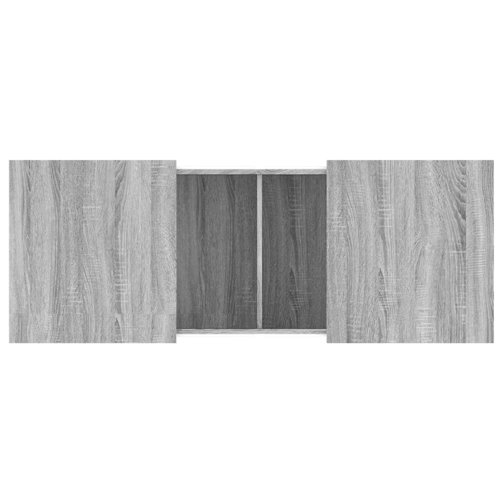 vidaXL Mesa de centro madera de ingeniería gris Sonoma 100x55x40 cm