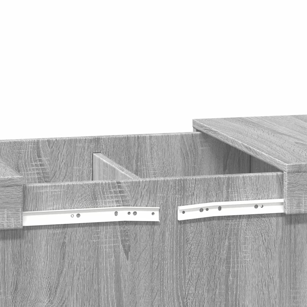 vidaXL Mesa de centro madera de ingeniería gris Sonoma 100x55x40 cm