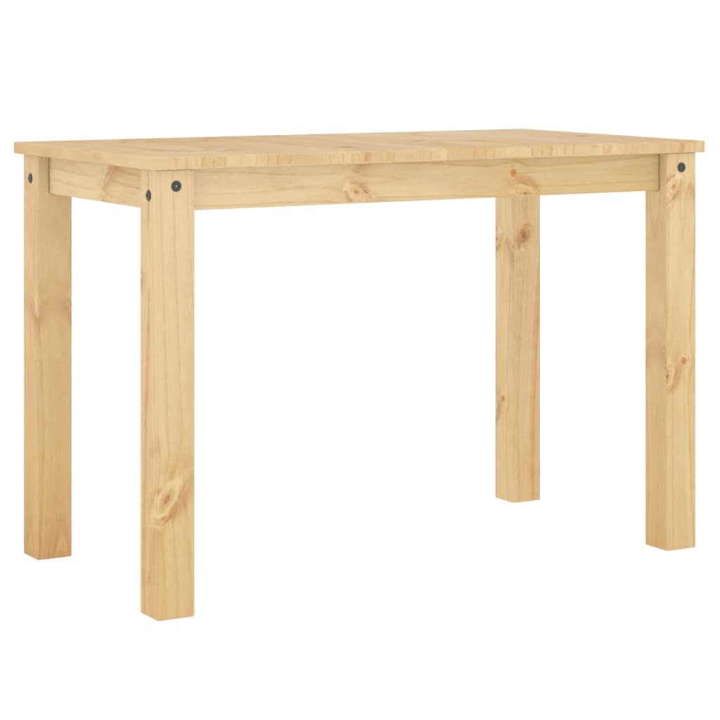 vidaXL Mesa de comedor Panama madera maciza de pino 117x60x75 cm