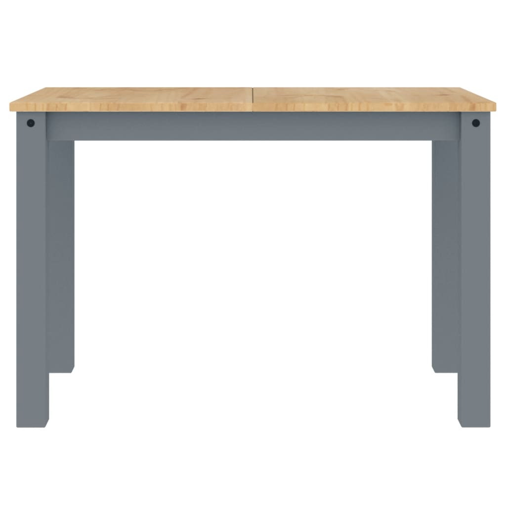 vidaXL Mesa de comedor Panama madera maciza de pino gris 117x60x75 cm