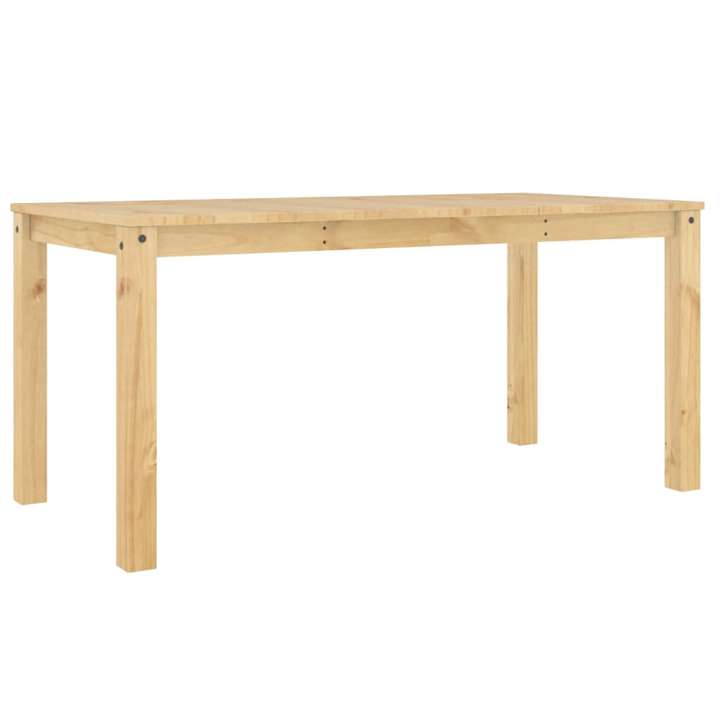 vidaXL Mesa de comedor Panama madera maciza de pino 160x80x75 cm