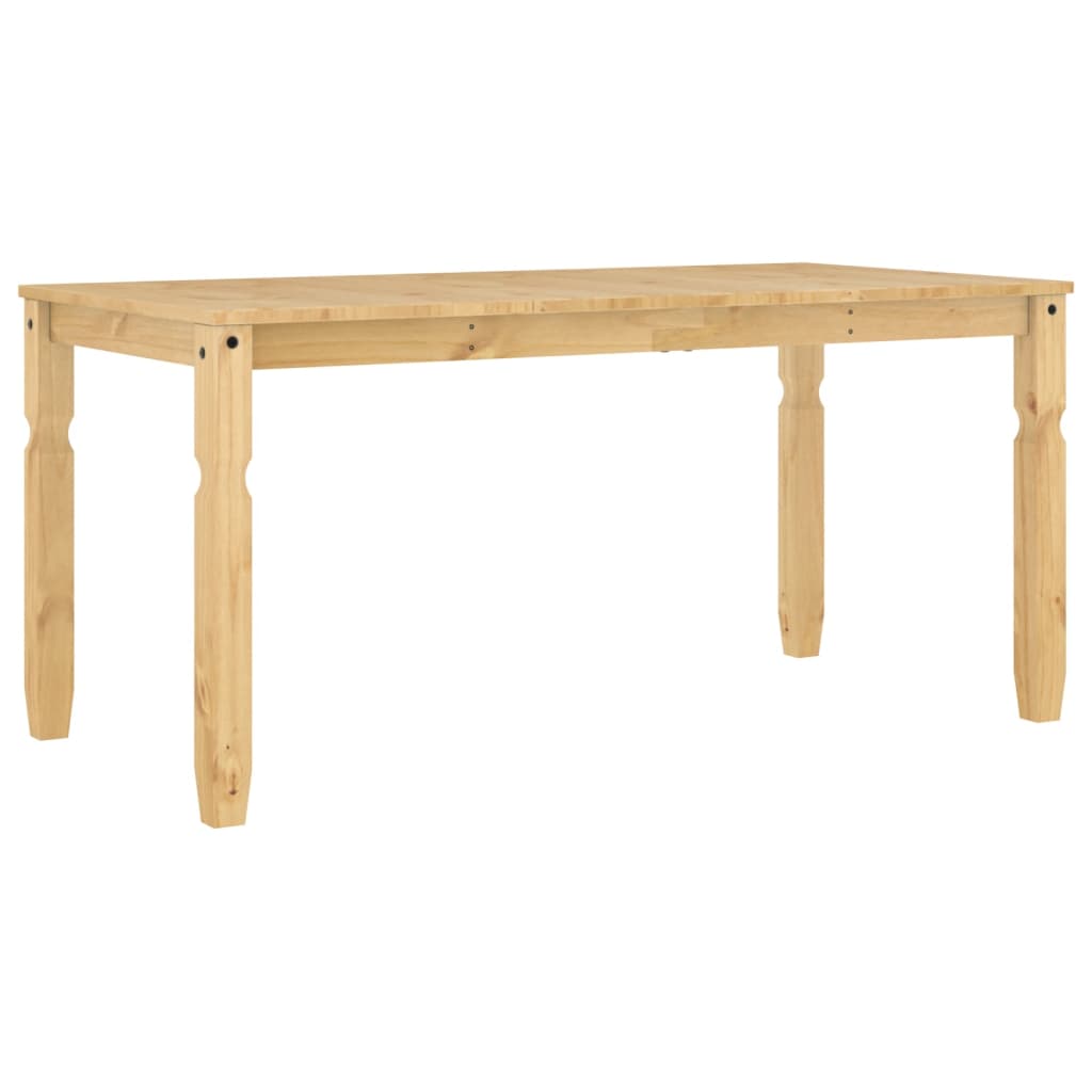 vidaXL Mesa de comedor Corona madera maciza de pino 160x80x75 cm