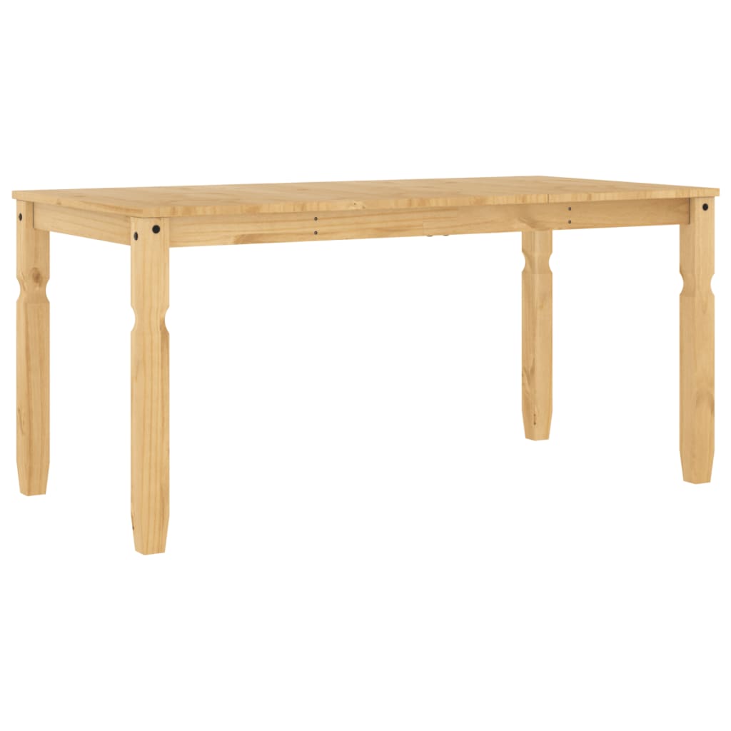 vidaXL Mesa de comedor Corona madera maciza de pino 160x80x75 cm