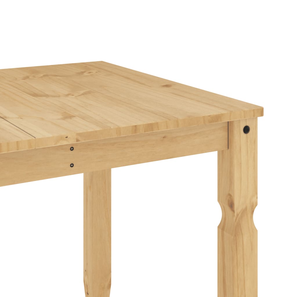 vidaXL Mesa de comedor Corona madera maciza de pino 160x80x75 cm