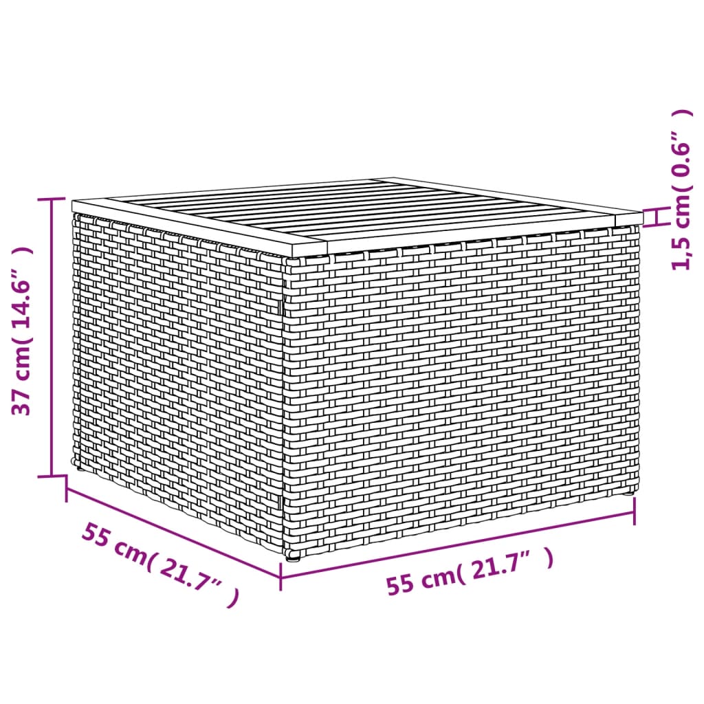 vidaXL Set de sofás de jardín 8 pzas y cojines ratán sintético gris