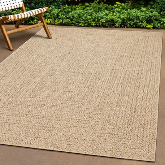 vidaXL Alfombra ZIZUR apariencia de yute interior y exterior 80x250 cm