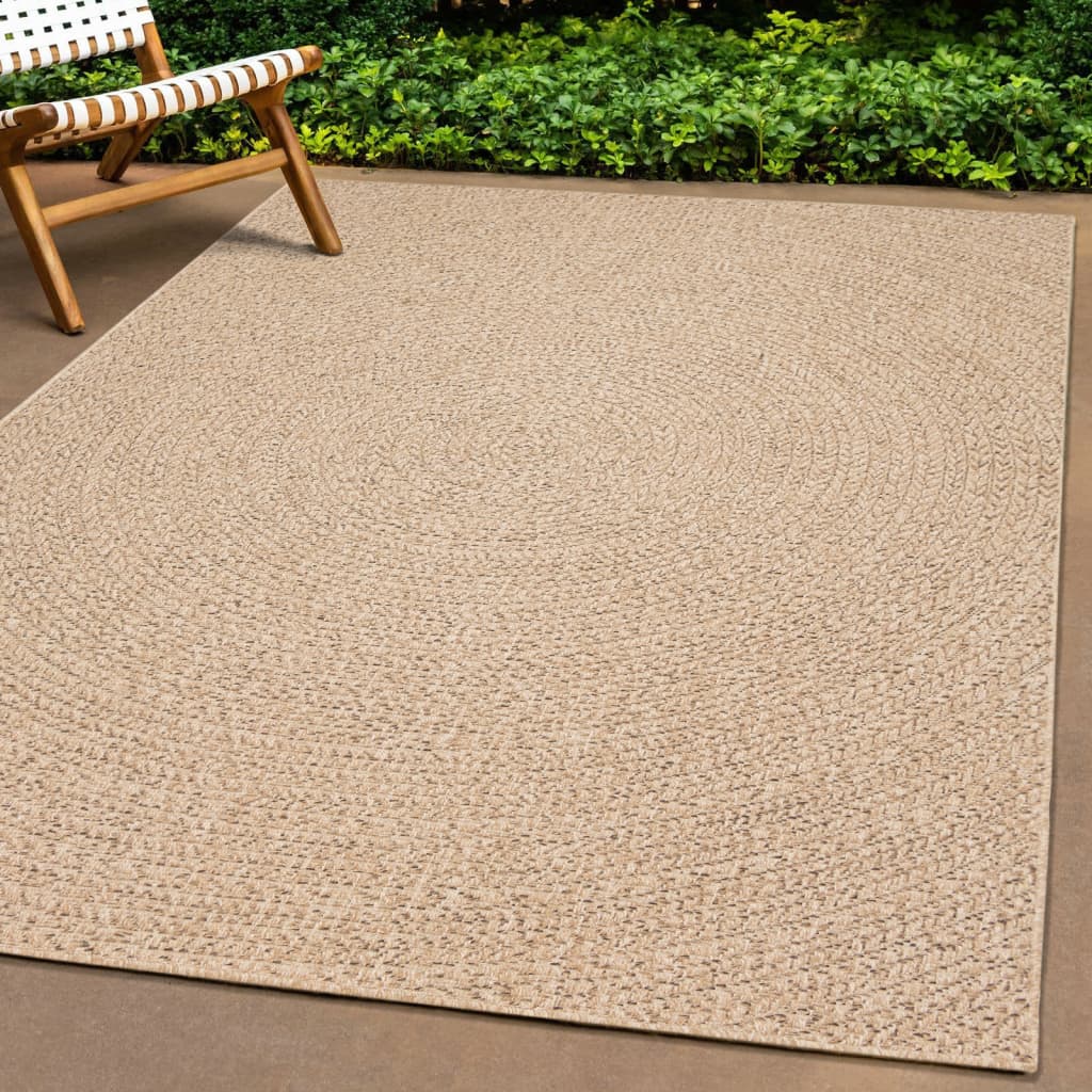 vidaXL Alfombra ZIZUR apariencia de yute interior y exterior 80x250 cm