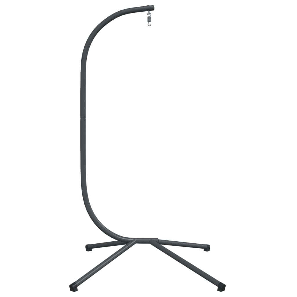 vidaXL Soporte de silla colgante huevo acero gris antracita