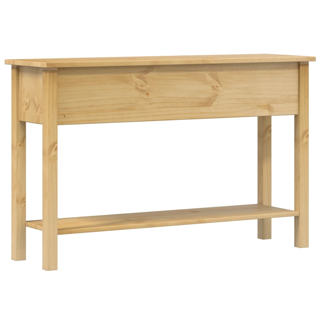 vidaXL Mesa consola Corona madera maciza de pino 114x34,5x73 cm