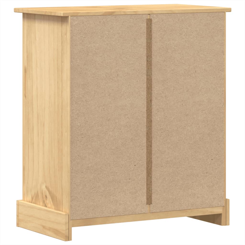 vidaXL Cómoda cajonera Corona madera maciza de pino 80x43x91 cm