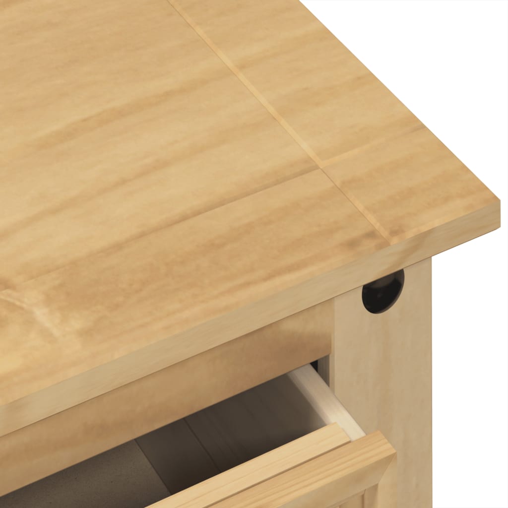 vidaXL Cómoda cajonera Corona madera maciza de pino 80x43x91 cm