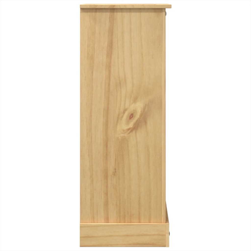 vidaXL Cómoda cajonera Corona madera maciza de pino 80x43x114 cm