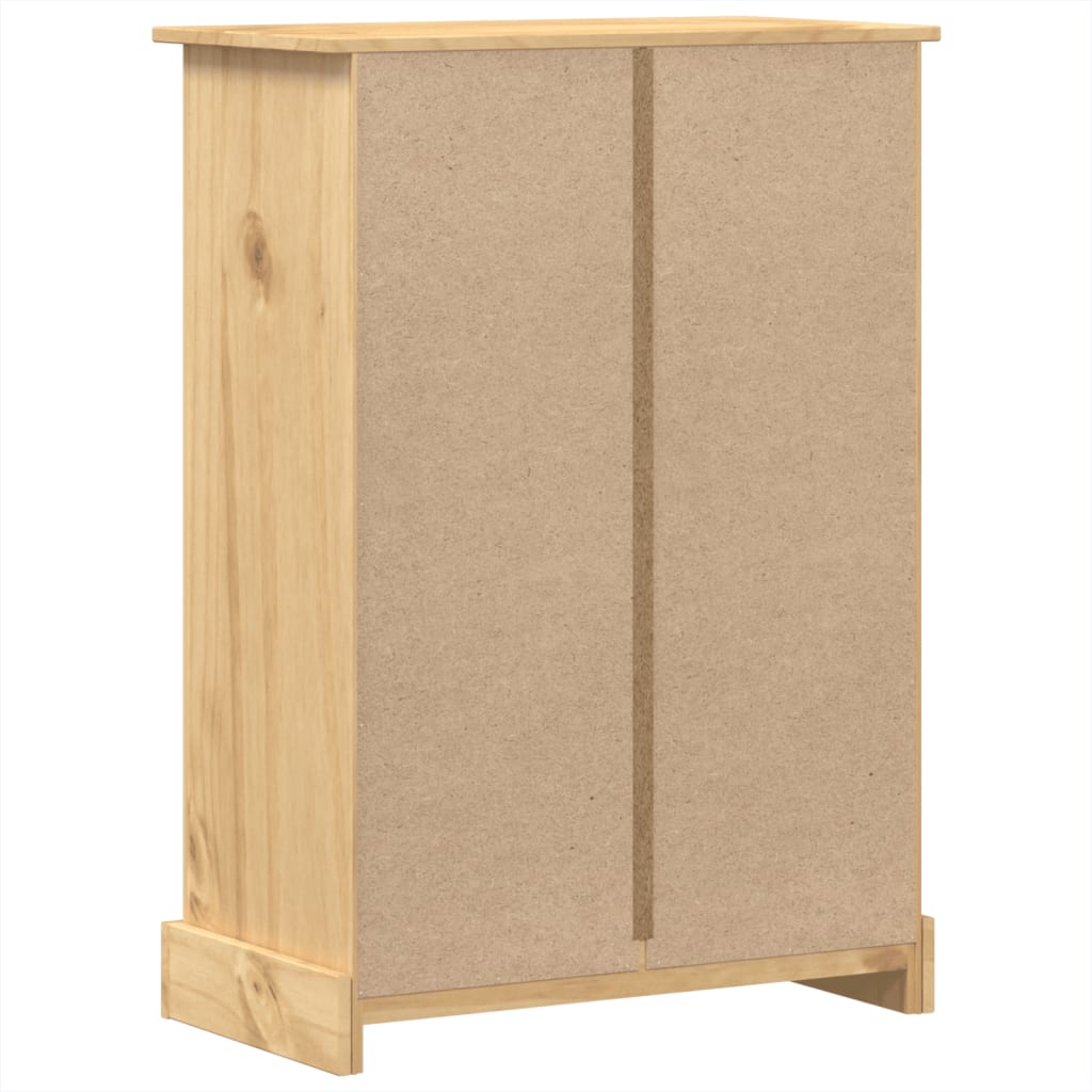 vidaXL Cómoda cajonera Corona madera maciza de pino 80x43x114 cm