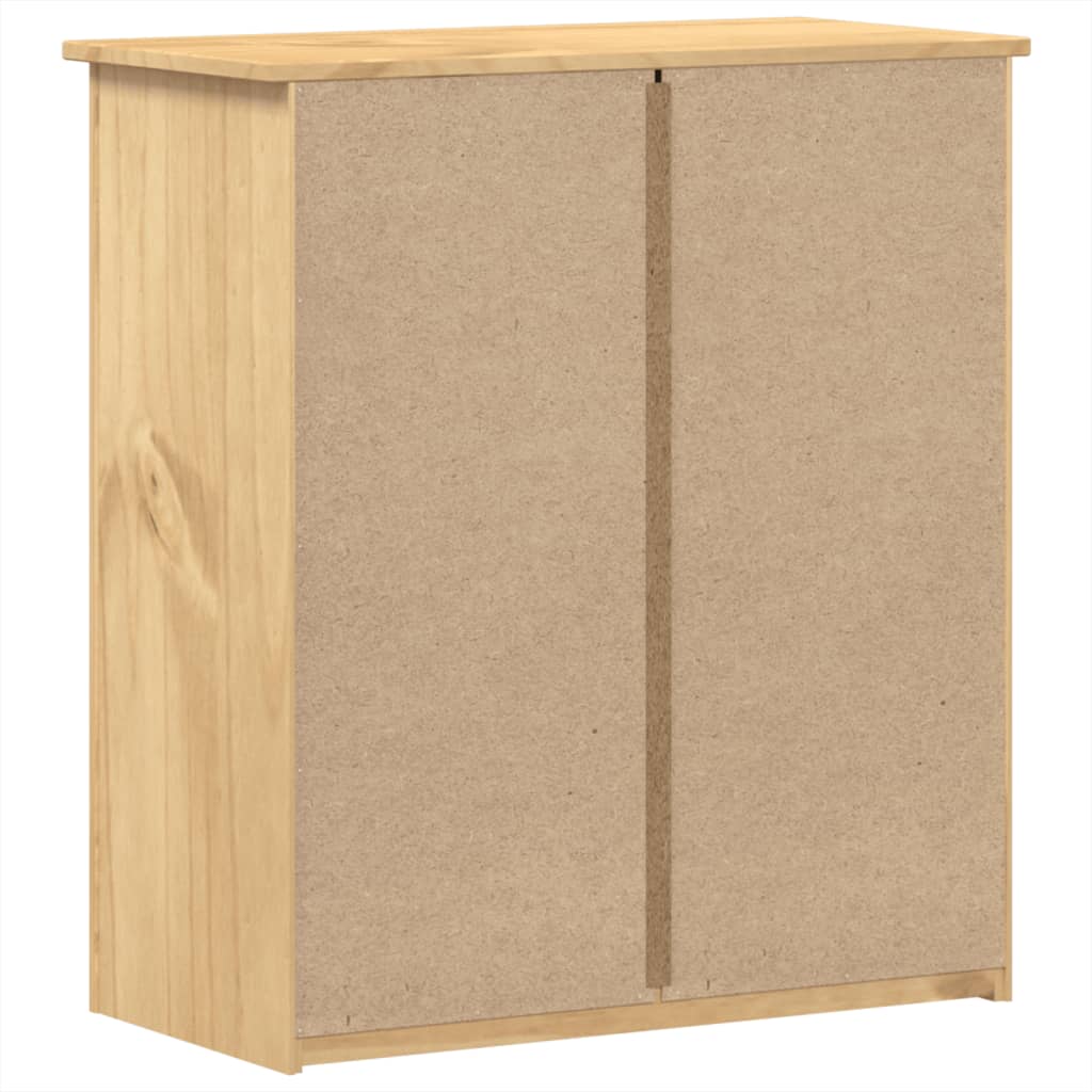 vidaXL Cómoda cajonera Corona madera maciza de pino 80x40x89 cm