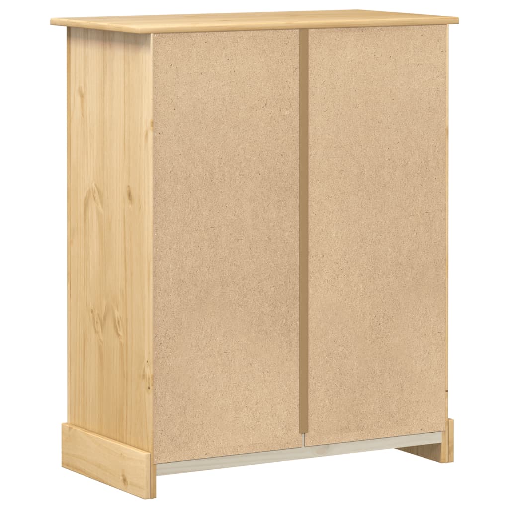 vidaXL Cómoda cajonera Corona madera maciza de pino 92x48x114 cm