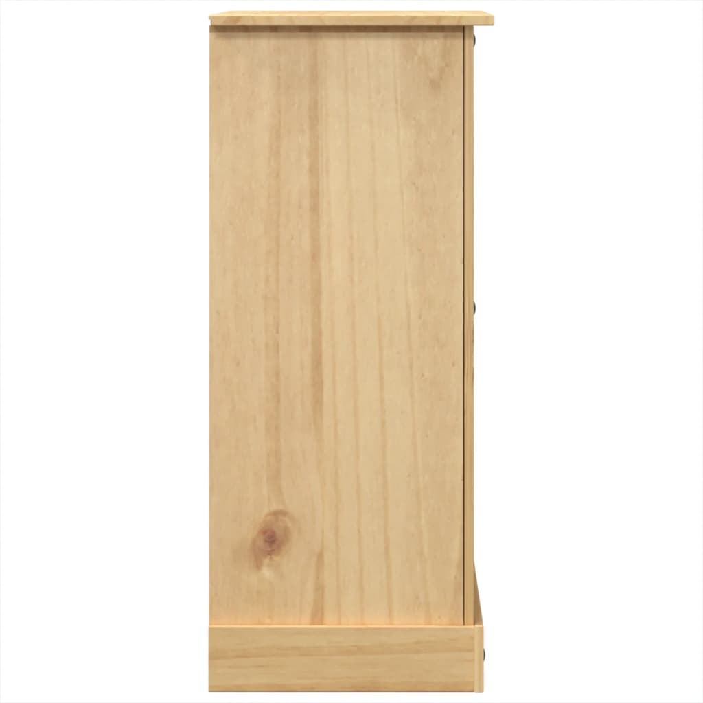 vidaXL Cómoda cajonera Corona madera maciza de pino 92x48x120 cm