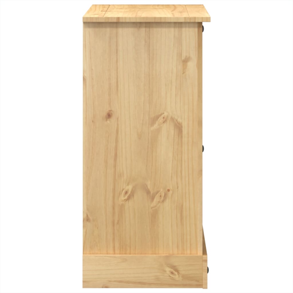 vidaXL Cómoda cajonera Corona madera maciza de pino 110x43x91 cm