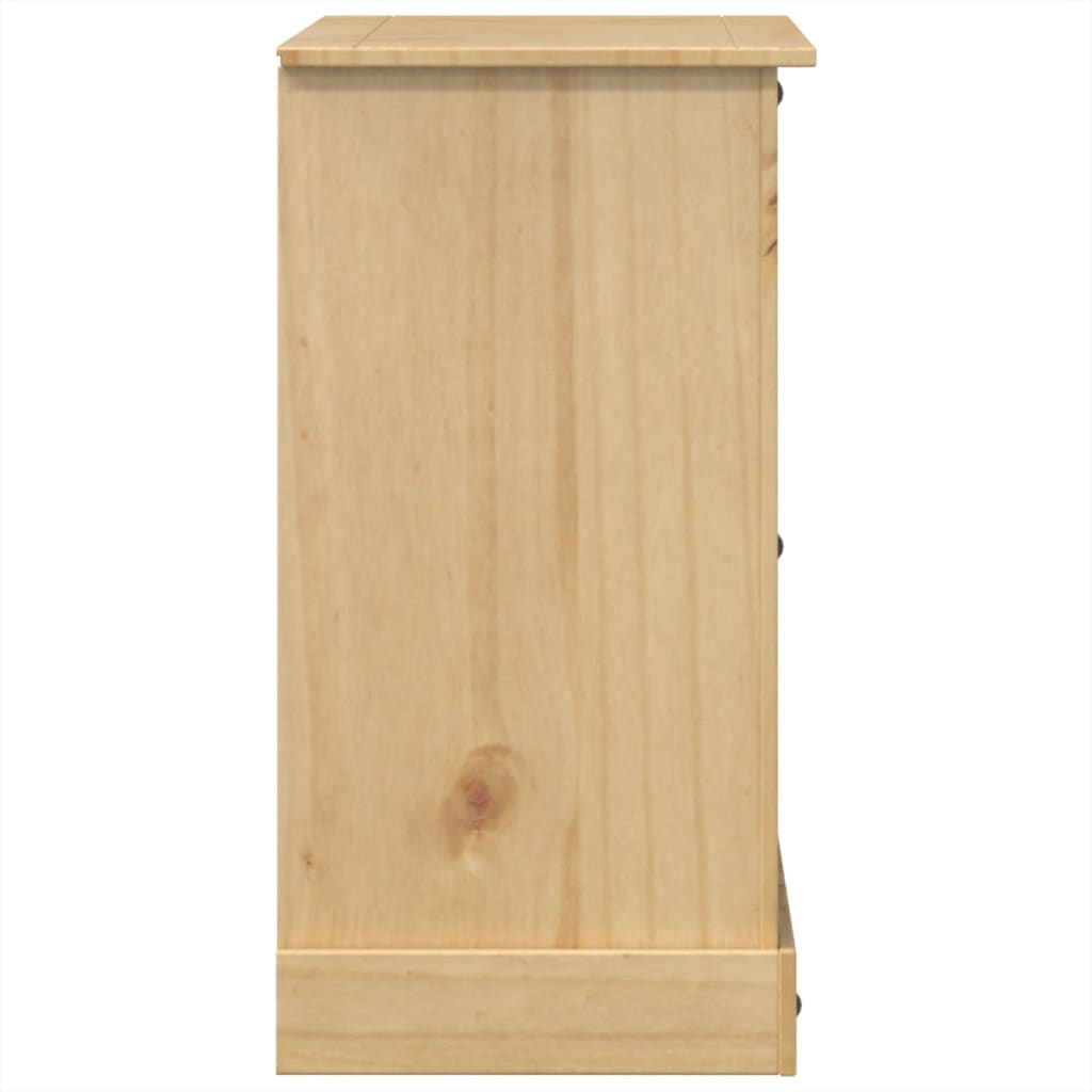 vidaXL Cómoda cajonera Corona madera maciza de pino 120x48x91 cm