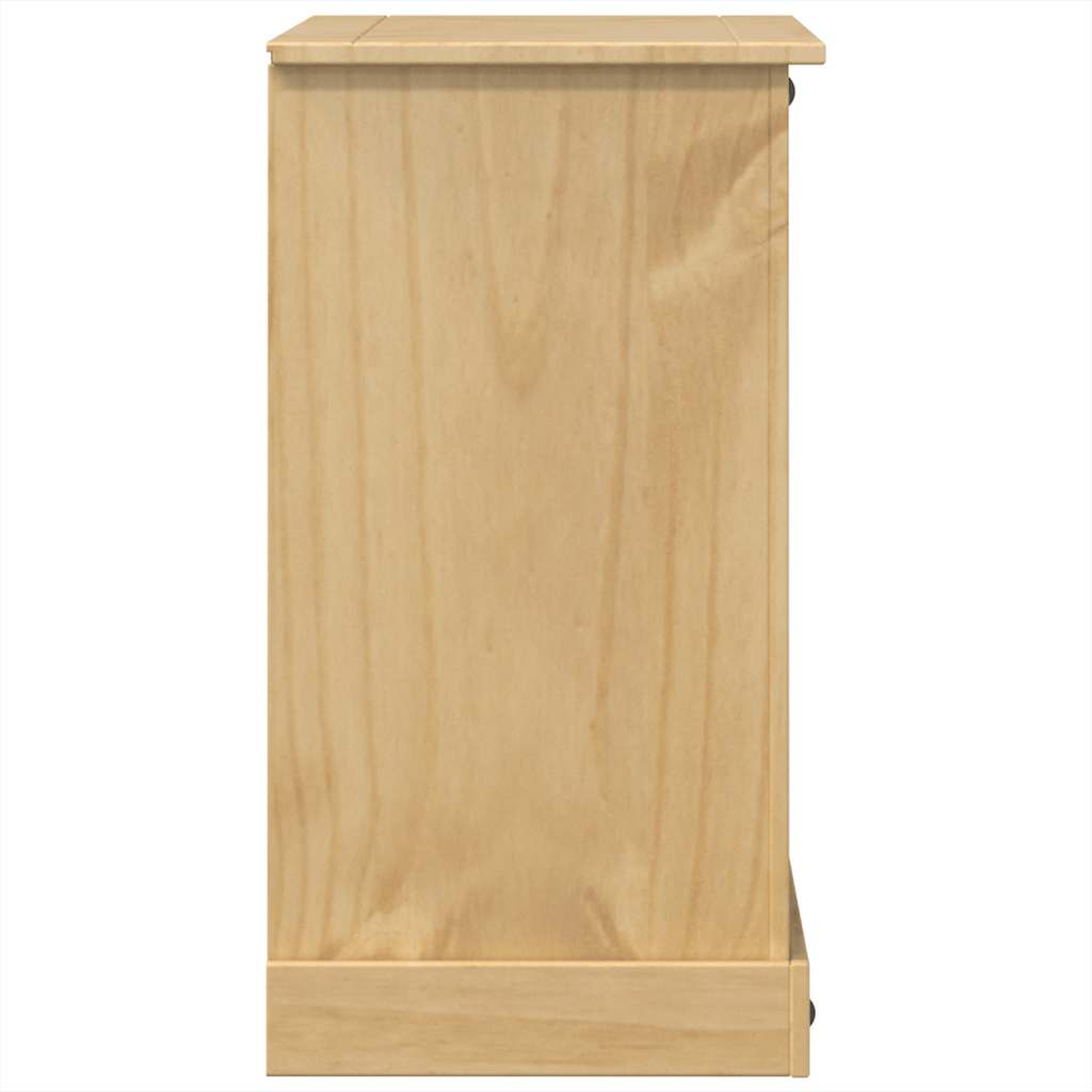 vidaXL Cómoda cajonera Corona madera maciza de pino 103x46x83 cm