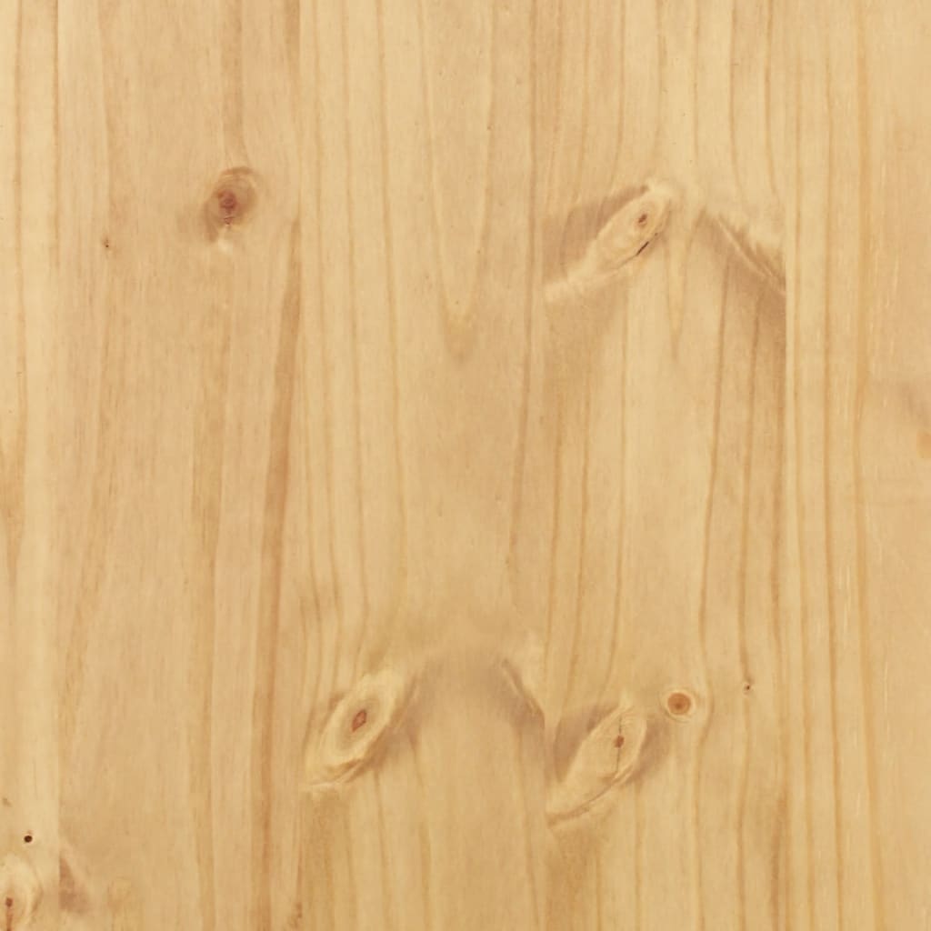 vidaXL Armario con vitrina Corona madera maciza pino 99x43x187 cm