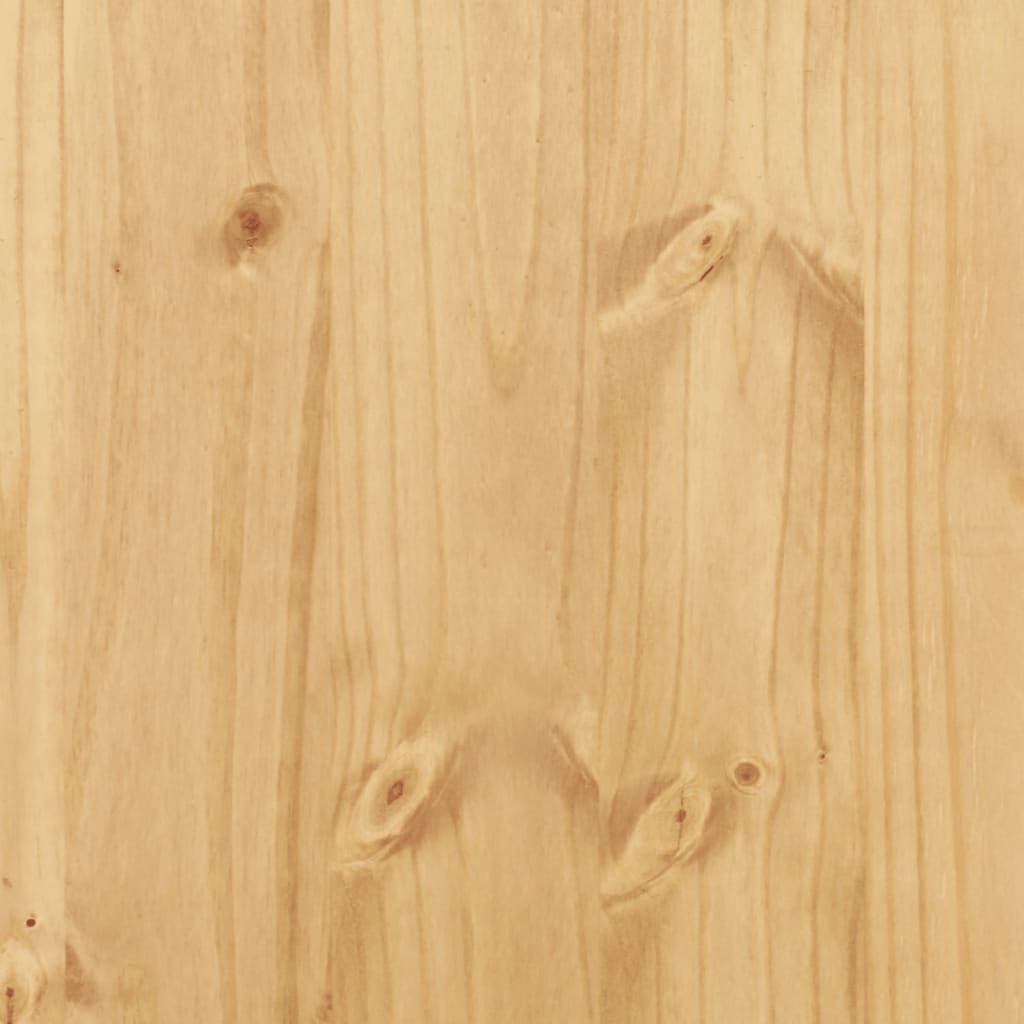 vidaXL Tocador Corona madera maciza de pino 104x47x75 cm