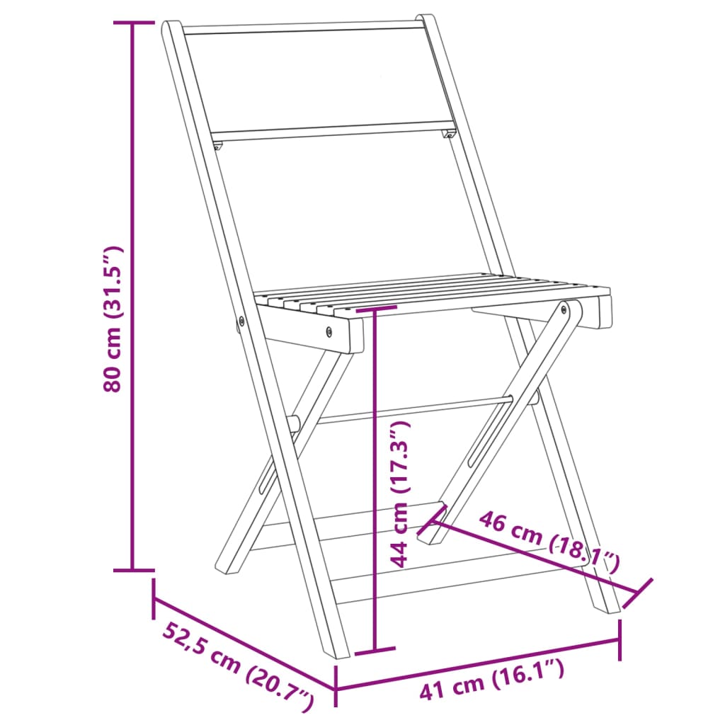 vidaXL Sillas jardín plegables 6 uds tela madera maciza y tela crema