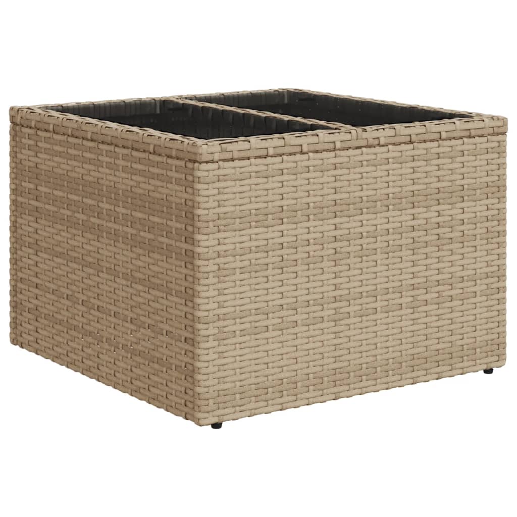 vidaXL Set de sofás de jardín 9 pzas con cojines ratán sintético beige