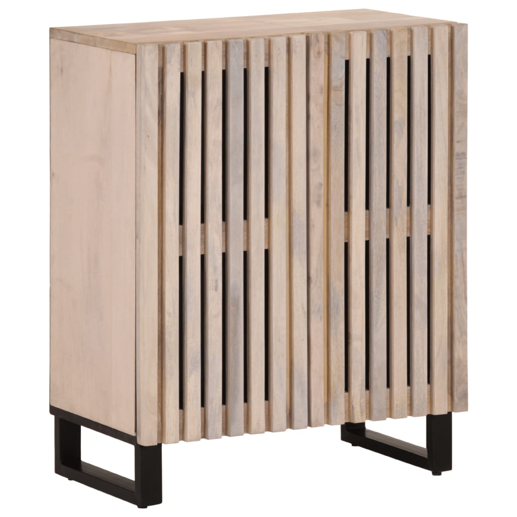 vidaXL Aparador 3 piezas madera maciza de mango 60x34x75 cm