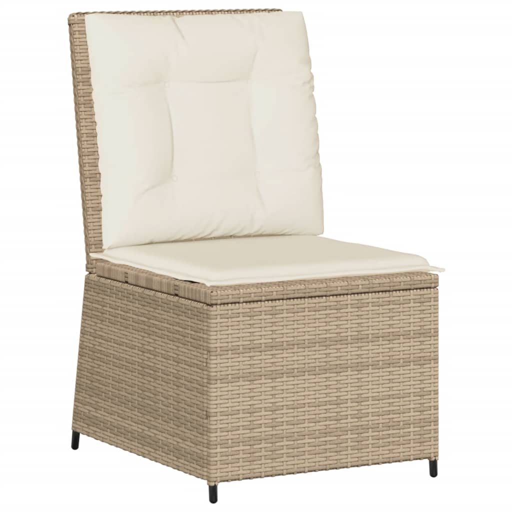 vidaXL Set muebles de jardín 5 pzas con cojines ratán sintético beige