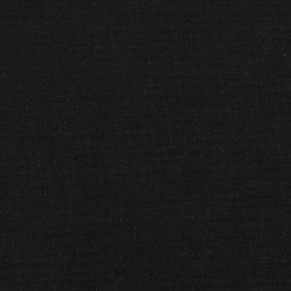 vidaXL Estructura de cama con cabecero tela negro 120x190 cm
