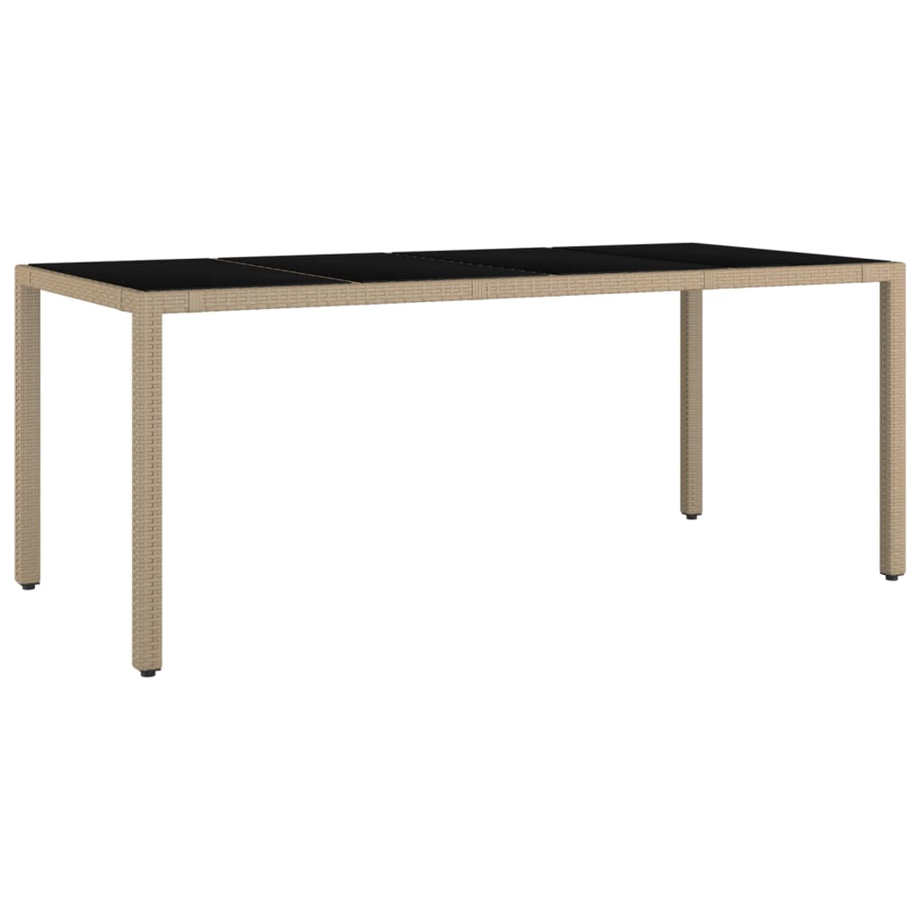 vidaXL Set comedor de jardín 9 pzas con cojines ratán sintético beige