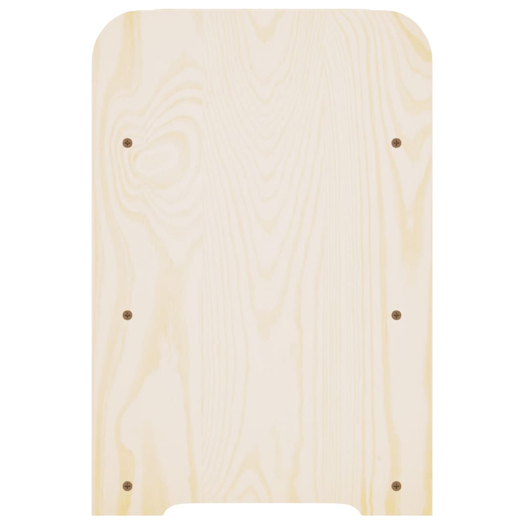 vidaXL Botellero de madera maciza de pino 33x25x37 cm