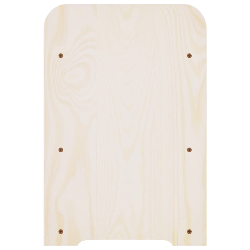 vidaXL Botellero con tablero superior madera maciza pino 43x25x37 cm