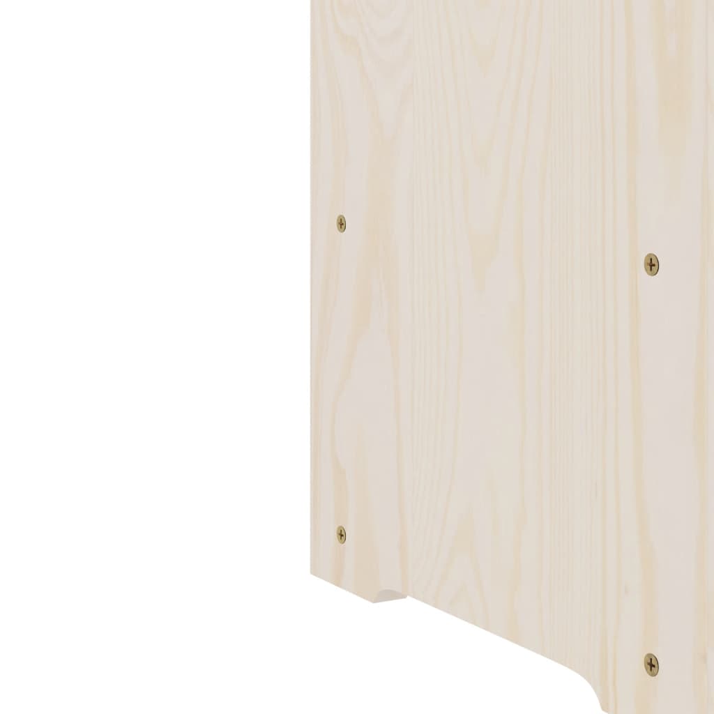 vidaXL Botellero con tablero superior madera maciza pino 67,5x25x60 cm