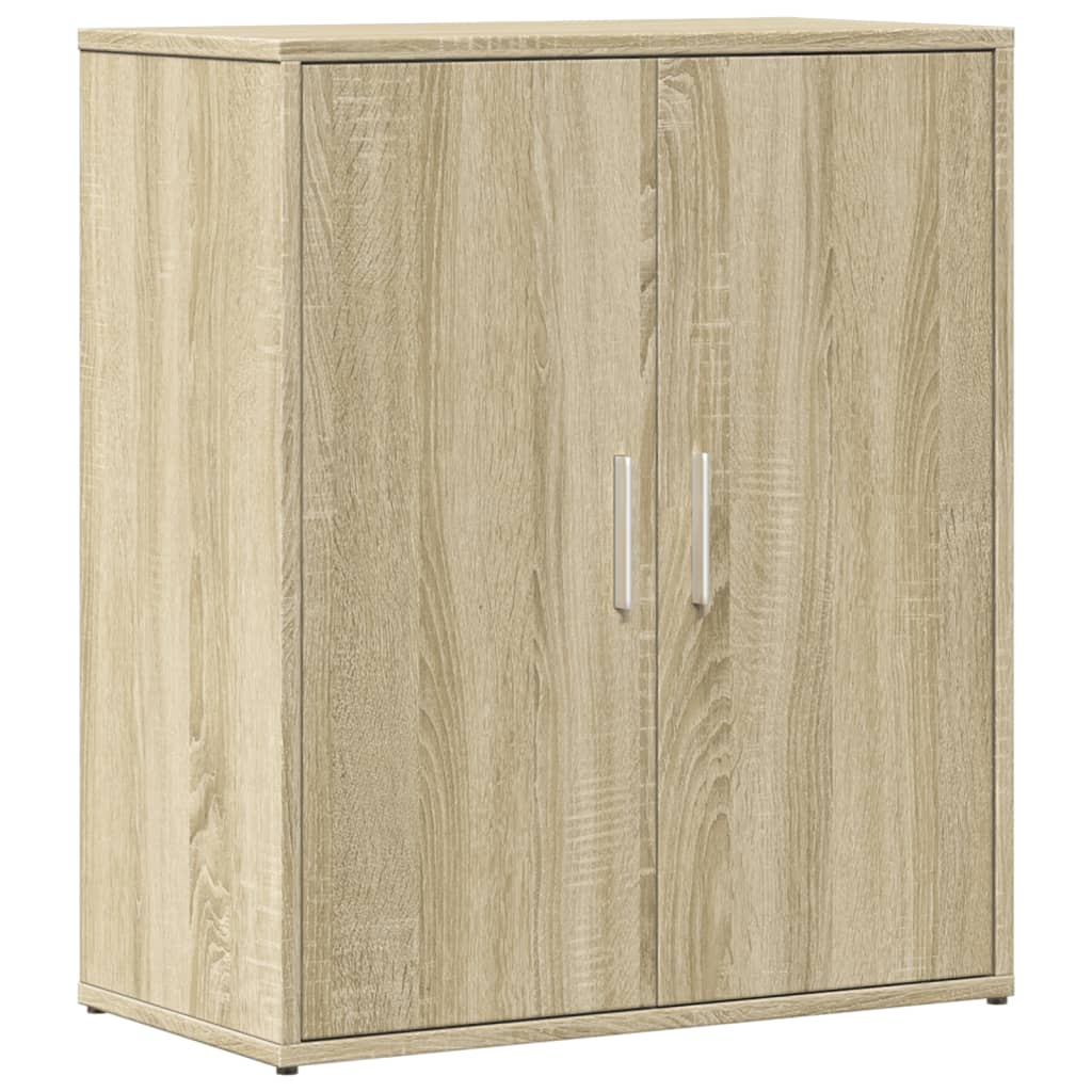 vidaXL Aparador de madera de ingeniería 2 uds roble Sonoma 60x31x70 cm