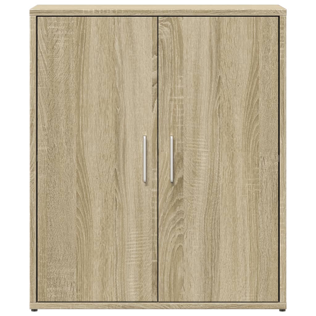 vidaXL Aparador de madera de ingeniería 2 uds roble Sonoma 60x31x70 cm