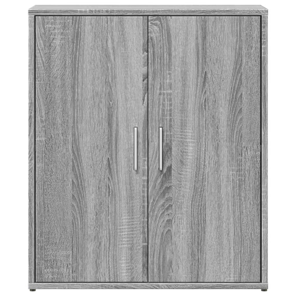 vidaXL Aparador de madera de ingeniería 2 uds gris Sonoma 60x31x70 cm