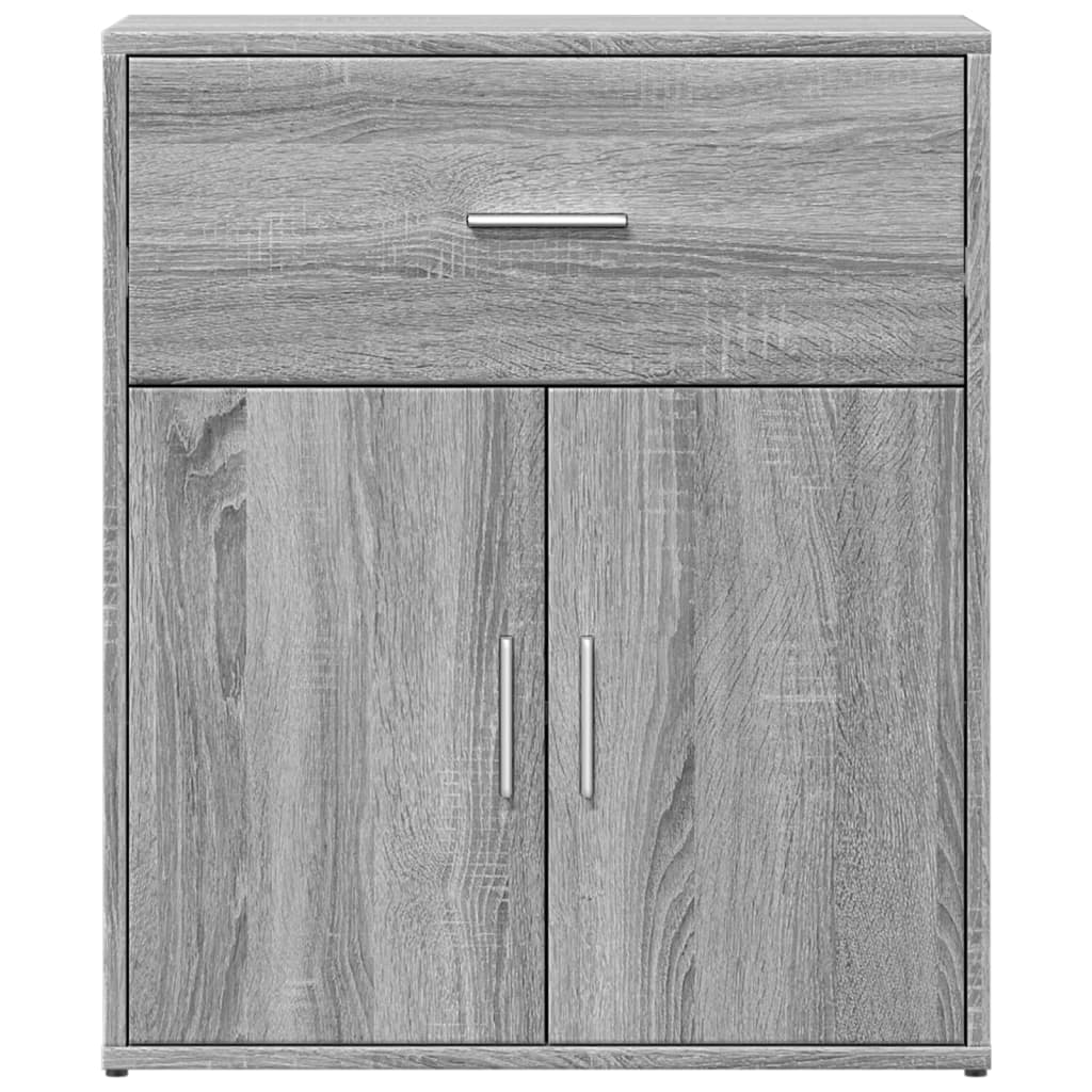 vidaXL Aparador de madera de ingeniería 2 uds gris Sonoma 60x31x70 cm