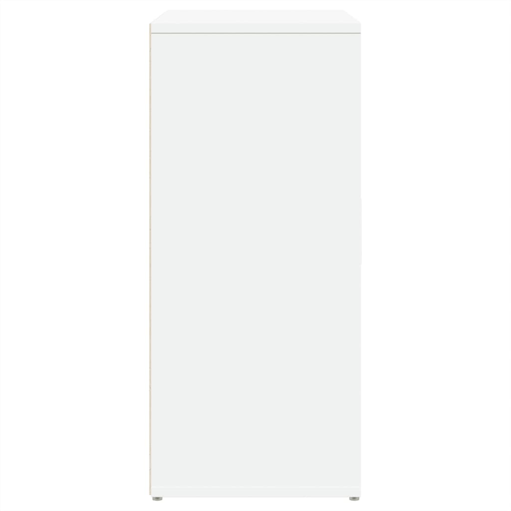 vidaXL Aparador de madera de ingeniería 2 uds blanco 60x31x70 cm