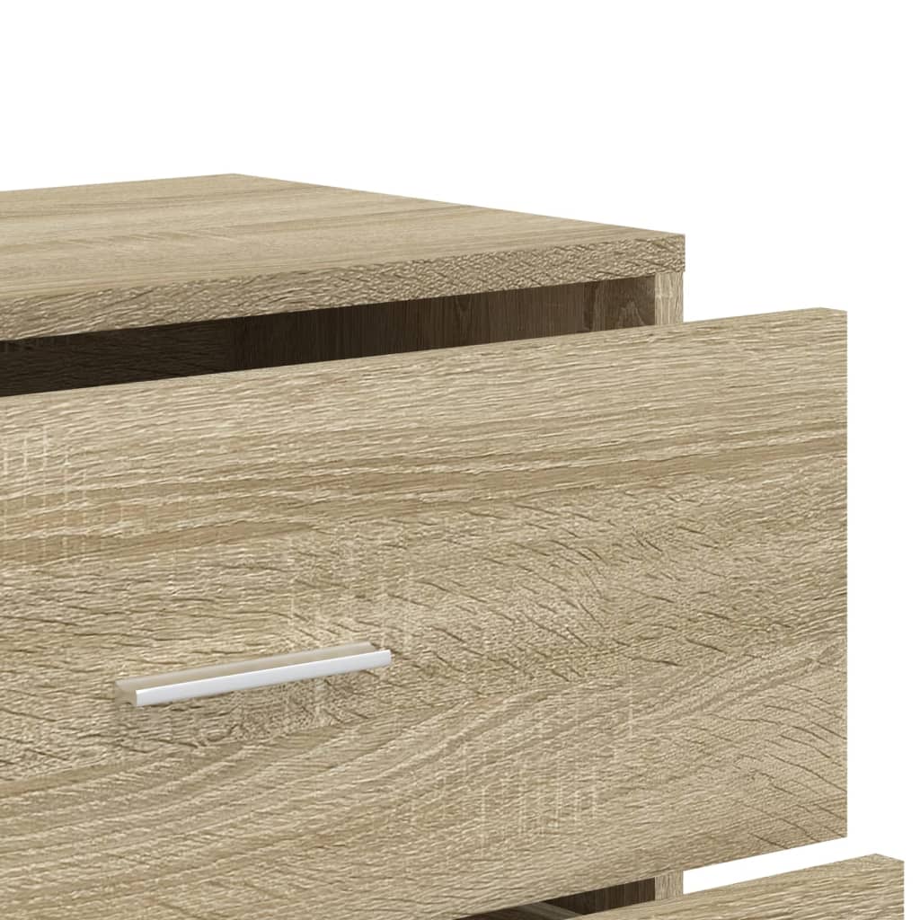vidaXL Aparadores 3 uds madera de ingeniería roble Sonoma 60x31x84 cm