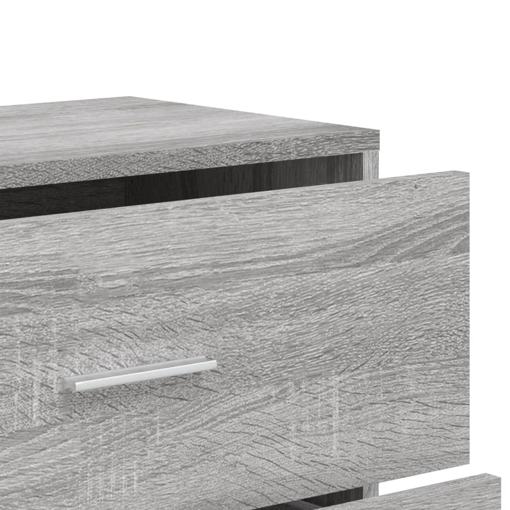 vidaXL Aparadores 3 uds madera de ingeniería gris Sonoma 60x31x84 cm