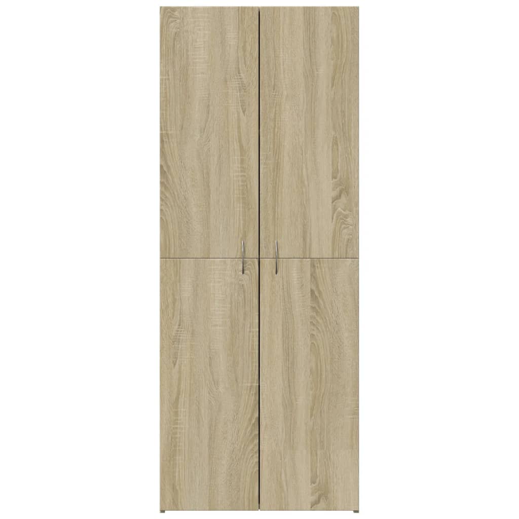 vidaXL Armario archivador madera ingeniería roble Sonoma 60x32x153 cm